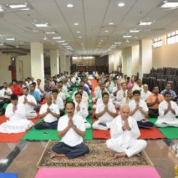 International Yoga Day was celebrated on June 21, 2018 at the Vidyapeetha